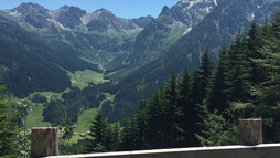Blick ins Wildental mit den drei Schafalpköpfen | © Kleinwalsertal Tourismus eGen