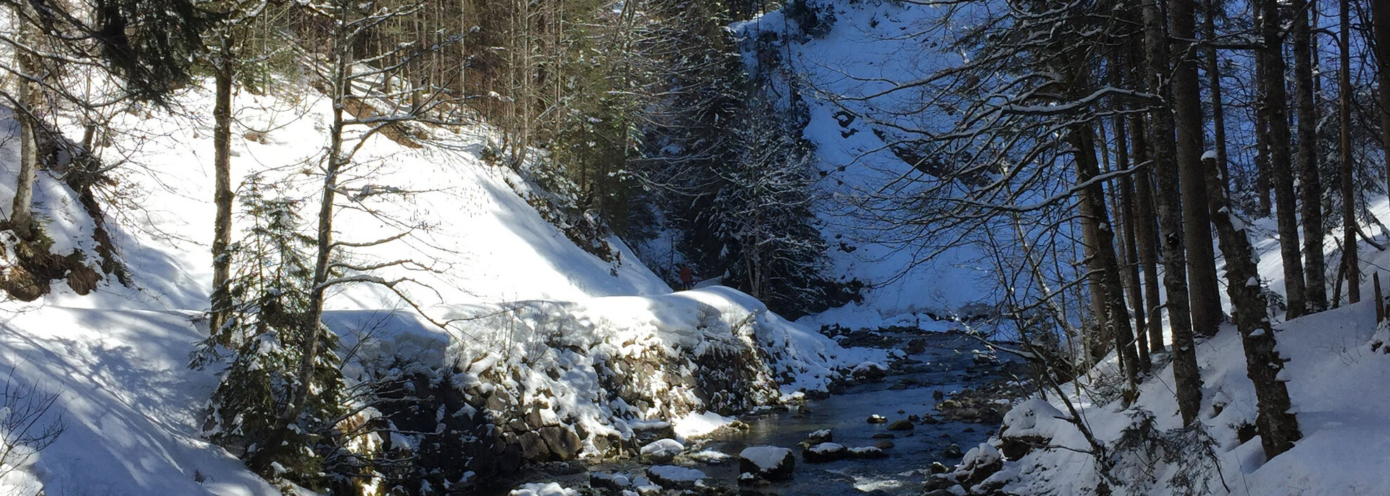 Schatten-Sonnen-Spiele am Schwarzwasserbach | © Kleinwalsertal Tourismus eGen Schatten-Sonnen-Spiele am Schwarzwasserbach | © Kleinwalsertal Tourismus eGen