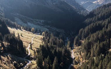 Bärgunttal im Herbst | © Kleinwalsertal Tourismus eGen | @Fotograf: Bastian Morell 