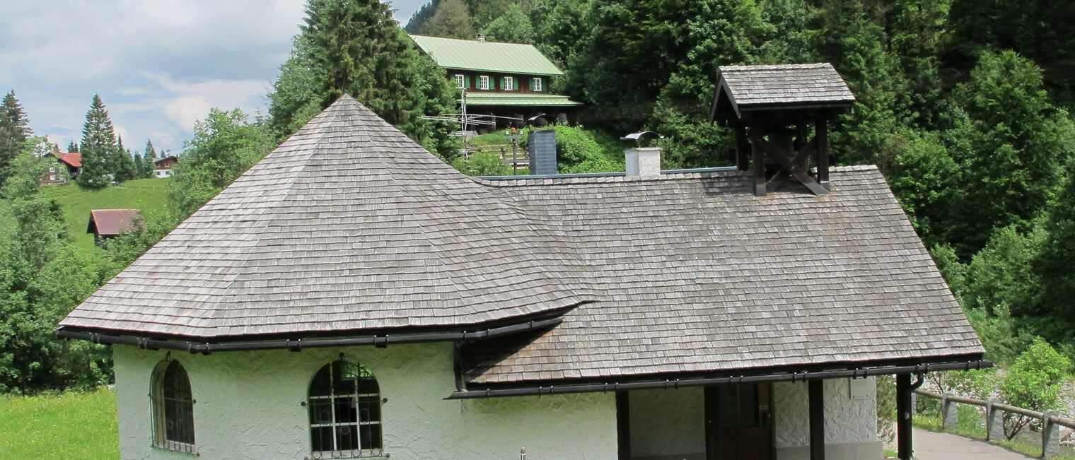 Kapelle Maria Hilf an der Leidtobelbrücke | © Kleinwalsertal Tourismus eGen Kapelle Maria Hilf an der Leidtobelbrücke | © Kleinwalsertal Tourismus eGen
