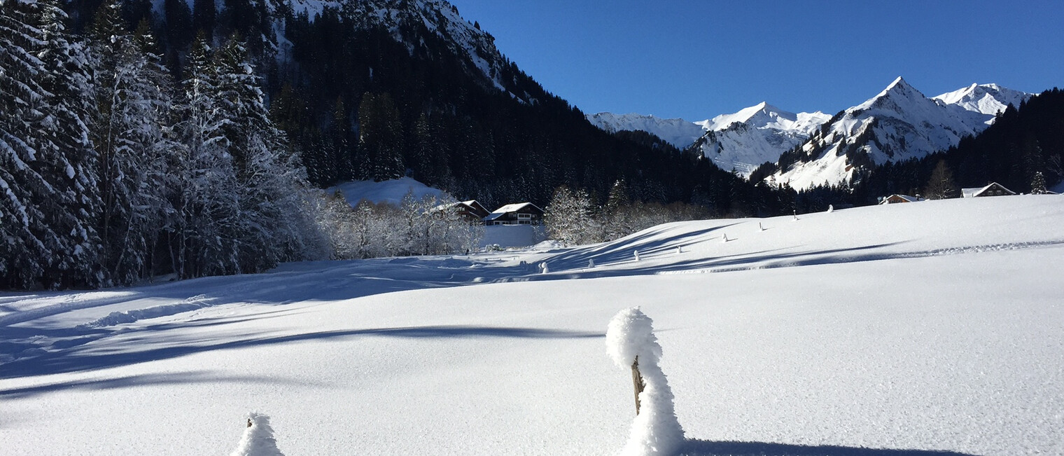 Winterwandern von Bödmen nach Baad | © Kleinwalsertal Tourismus eGen