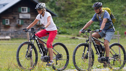 Mit dem Mountainbike zur Alpe Melköde | © Kleinwalsertal Tourismus eGen