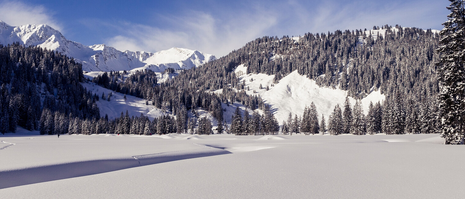 Winterlandschaft Melköde | © Kleinwalsertal Tourismus eGen | Fotograf: Oliver Farys