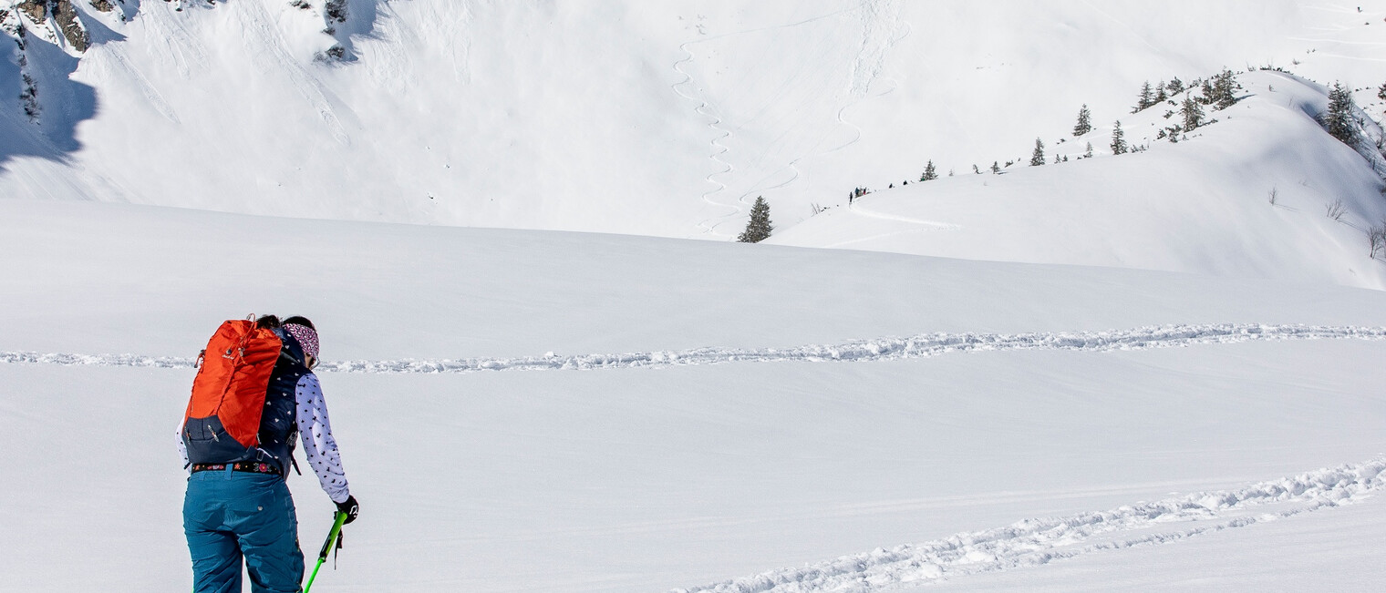 Skitour im Schwarzwassertal | © Kleinwalsertal Tourismus eGen | @Fotograf: Frank Drechsel