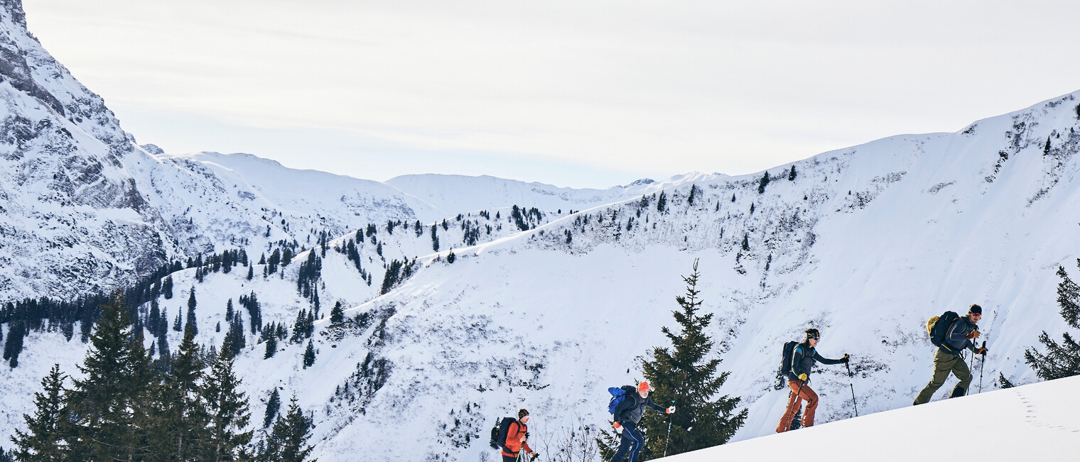 Skitour im Duratal | © Kleinwalsertal Tourismus eGen | @Fotograf: Urs Golling Skitour im Duratal | © Kleinwalsertal Tourismus eGen | @Fotograf: Urs Golling