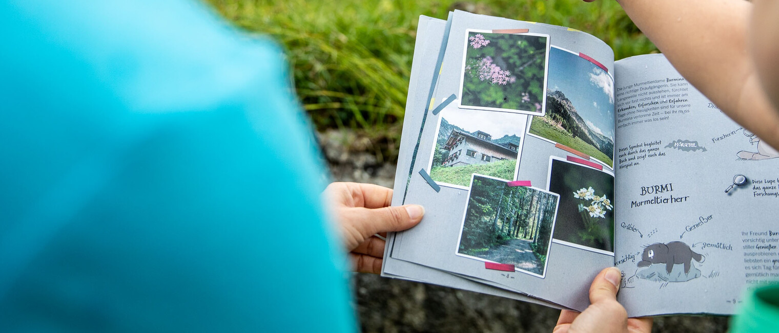 Forscherbuch Gemstel | © Kleinwalsertal Tourismus eGen | @Bastian Morell 