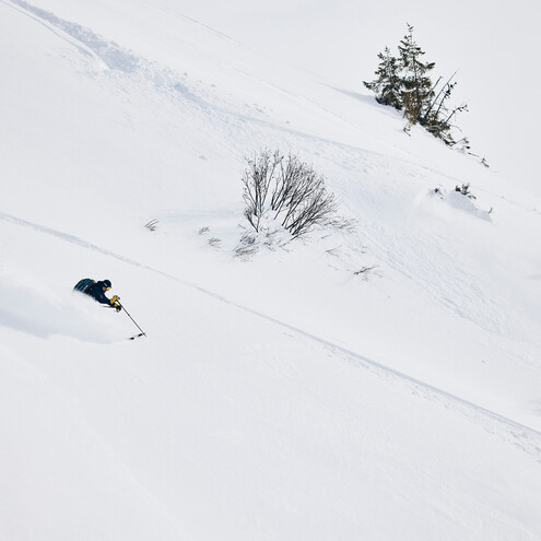 Freeriden im Kleinwalsertal | © Kleinwalsertal Tourismus eGen | @Fotograf: Urs Golling Freeriden im Kleinwalsertal | © Kleinwalsertal Tourismus eGen | @Fotograf: Urs Golling