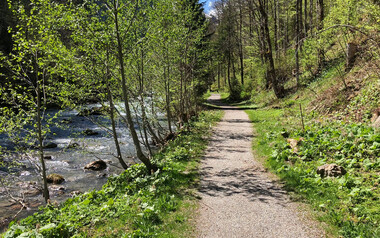 Wanderweg an der Breitach | © Kleinwalsertal Tourismus eGen