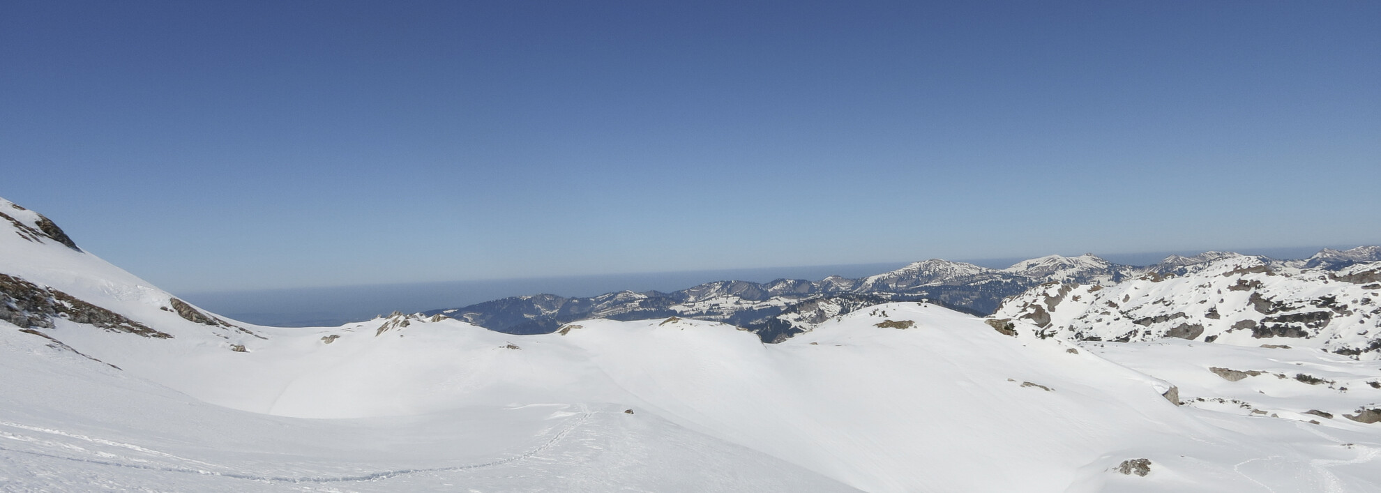 Skitour am Ifen | © Kleinwalsertal Tourismus eGen | Fotograf: Antje Pabst Skitour am Ifen | © Kleinwalsertal Tourismus eGen | Fotograf: Antje Pabst