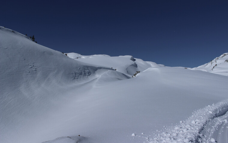 Schnee beim Ifen | ©  Kleinwalsertal Tourismus eGen | Fotograf: Antje Pabst
