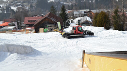 Pistenraupe im Crystal Ground | © Kleinwalsertal Tourismus eGen Pistenraupe im Crystal Ground | © Kleinwalsertal Tourismus eGen