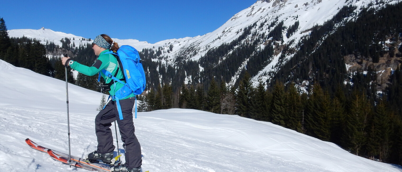 Skitour Richtung Ifen | © Kleinwalsertal Tourismus eGen