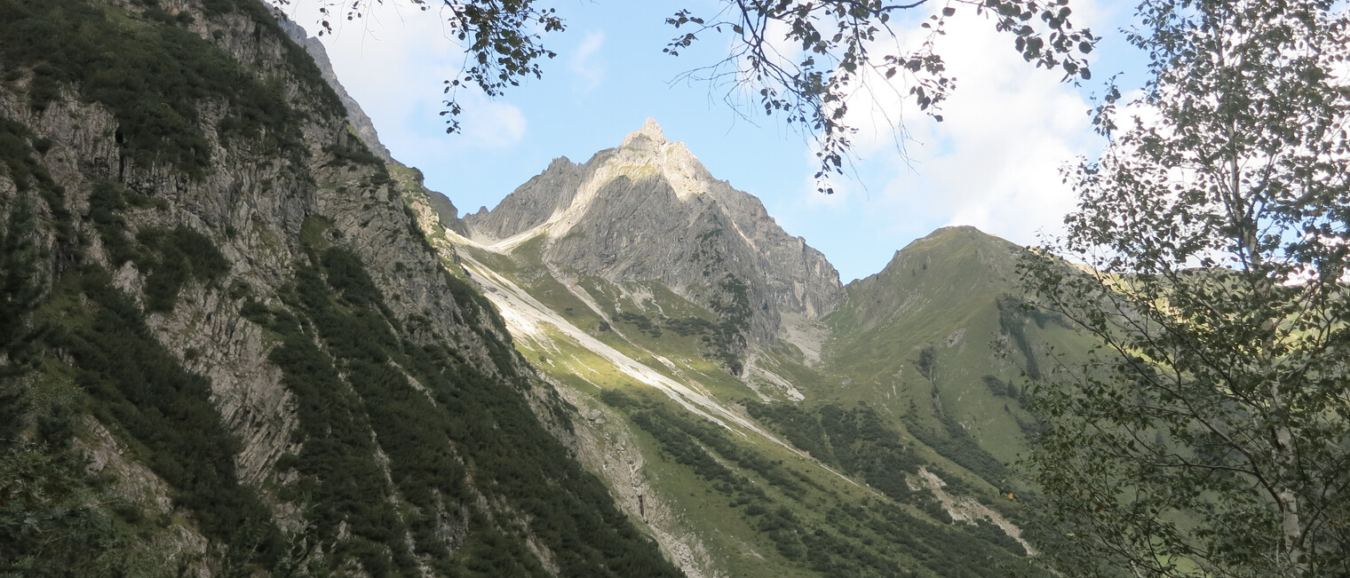 Blick auf die Berge | © Kleinwalsertal Tourismus eGen | Fotograf: Antje Pabst Blick auf die Berge | © Kleinwalsertal Tourismus eGen | Fotograf: Antje Pabst