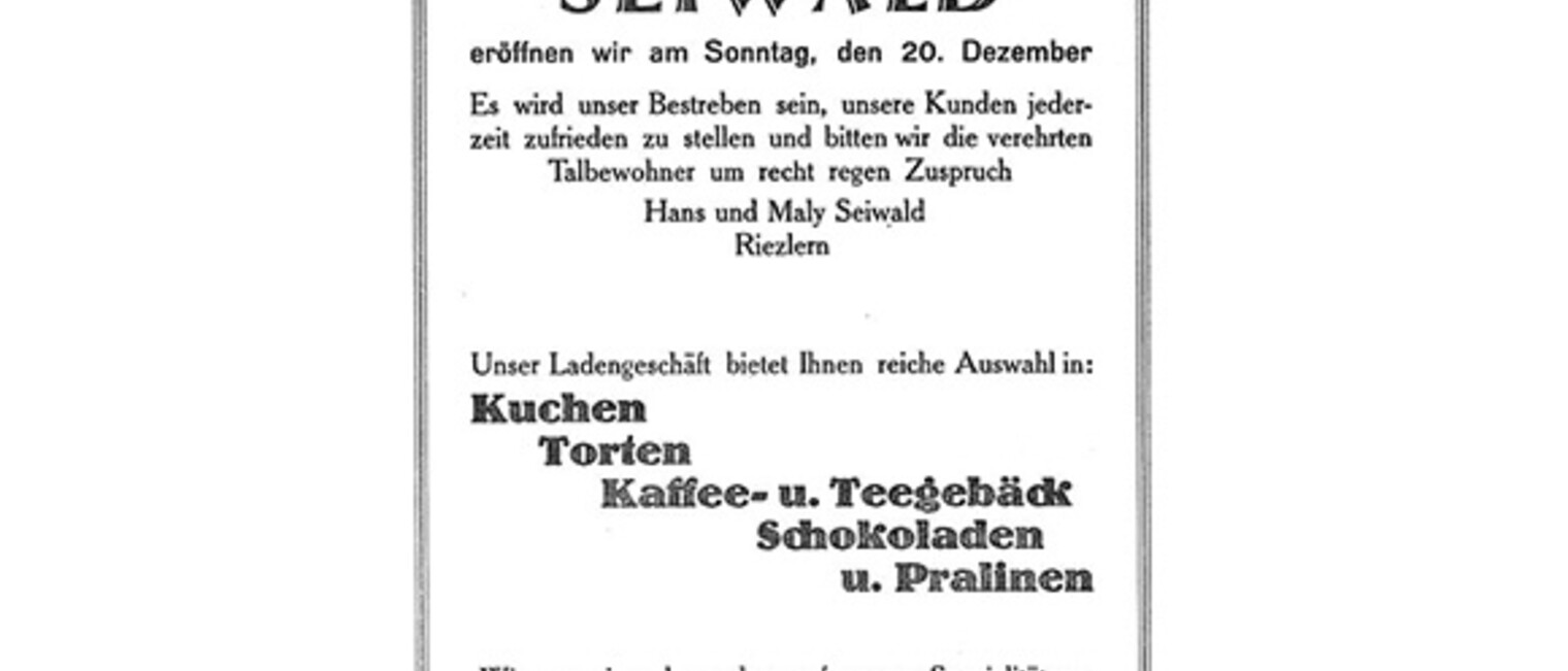 Seiwald Plakat | © Kleinwalsertal Tourismus eGen | Fotograf: Stefan Heim Seiwald Plakat | © Kleinwalsertal Tourismus eGen | Fotograf: Stefan Heim