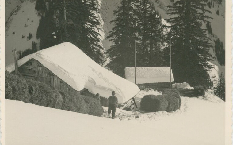 Heuzug im Winter | © Kleinwalsertal Tourismus eGen | Fotograf: Stefan Heim