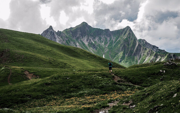 Kleinwalsertaler Bergwelt | © Kleinwalsertal Tourismus eGen | Fotograf: Dominik Berchtold