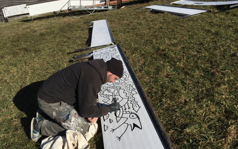 Graffiti Künstler Robert Wilhelm Crystal Ground | © Heim und Gruber GbR