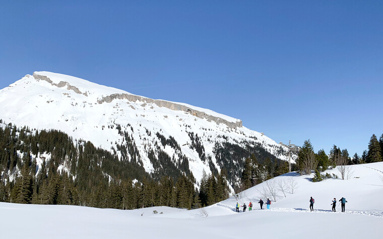 Schneeschuhtour Schwarzwassertal | © Kleinwalsertal Tourismus | Fotograf: Katharina Kleiter 