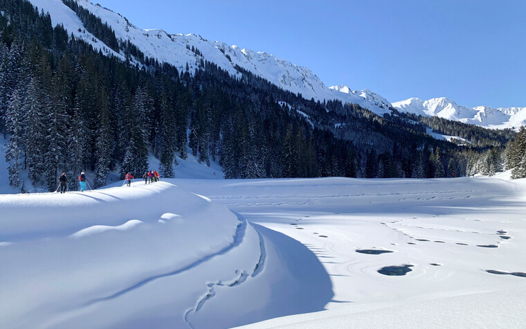 Schneeschuhtour Schwarzwassertal | © Kleinwalsertal Tourismus | Fotograf: Katharina Kleiter 