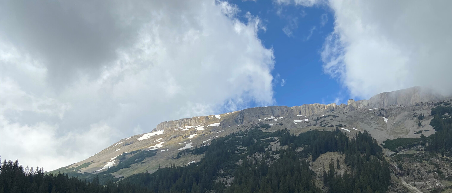 Blick auf den Hohen Ifen von der Alpe Melköde | © Kleinwalsertal Tourismus eGen