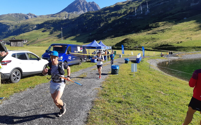 David Kögler & Daniel Jochum beim Dynafit Transalpine Run powered by Volkswagen R 2021 | © Kleinwalsertal Tourismus 