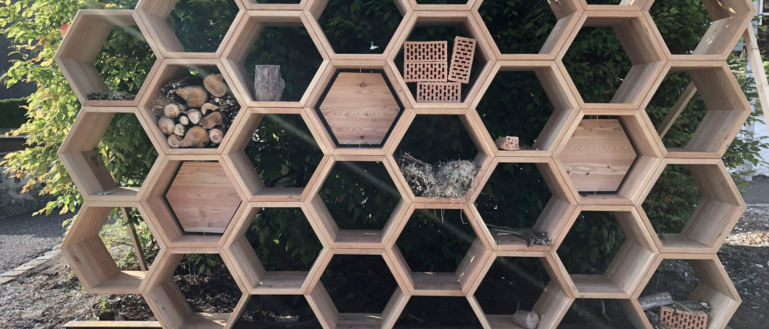 Befüllung des Insektenhotels während der GenussTage 2018 | © Kleinwalsertal Tourismus eGen Befüllung des Insektenhotels während der GenussTage 2018 | © Kleinwalsertal Tourismus eGen