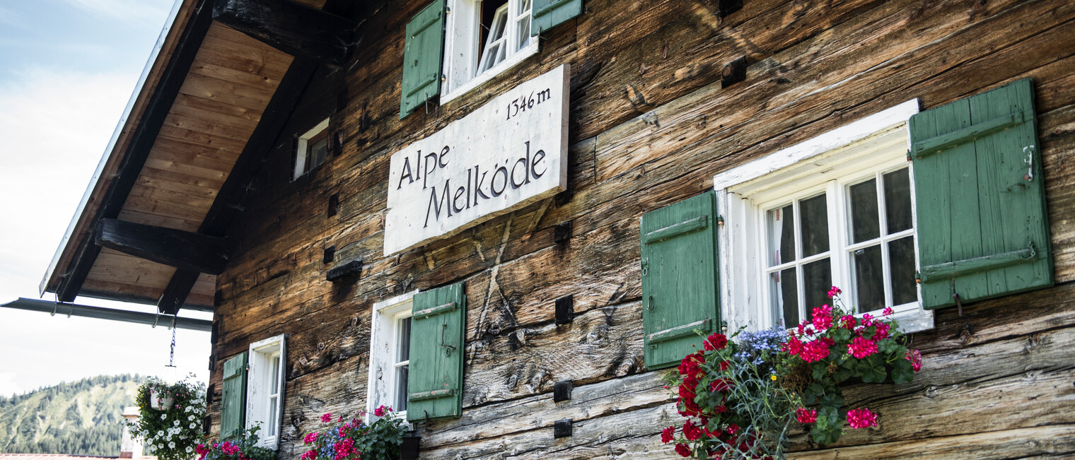 Alpe Melköde | © Kleinwalsertal Tourismus eGen | Fotograf: Andre Tappe Alpe Melköde | © Kleinwalsertal Tourismus eGen | Fotograf: Andre Tappe