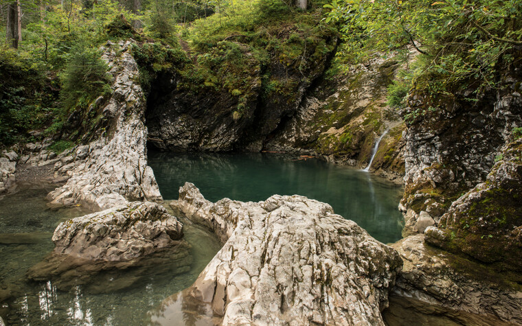 Kessellöcher Schwarzwassertal | © Kleinwalsertal Tourismus eGen | Fotograf: Andre Tappe