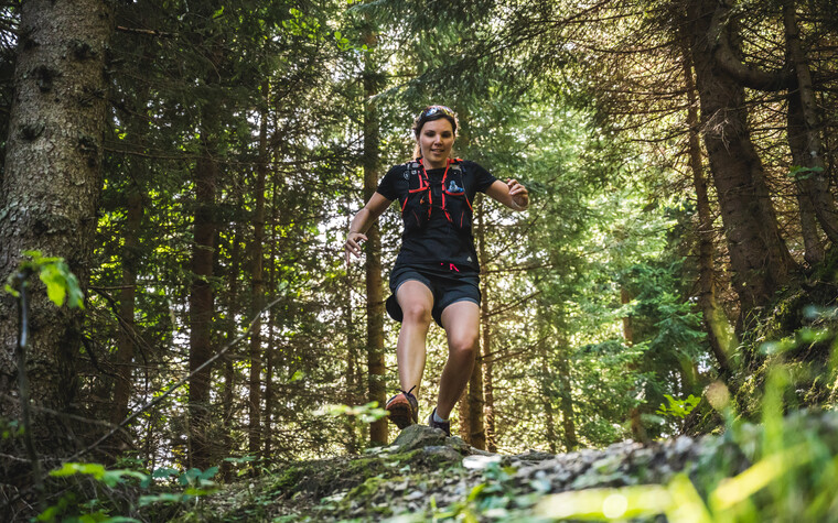 Sarina Berchtold Trailrunning | © Kleinwalsertal Tourismus eGen | Fotograf: Dominik Berchtold
