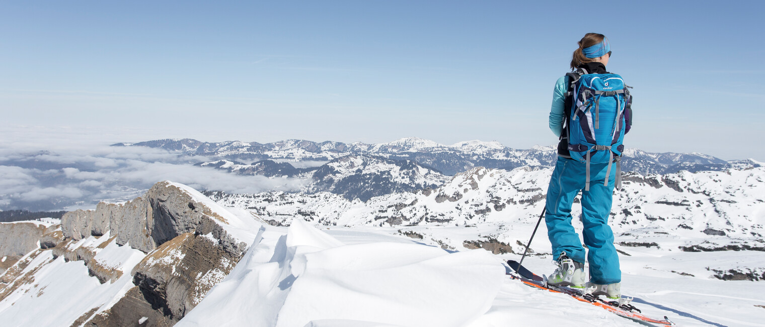 Freeriding im Kleinwalsertal | © Kleinwalsertal Tourismus eGen | Fotograf: Frank Drechsel Freeriding im Kleinwalsertal | © Kleinwalsertal Tourismus eGen | Fotograf: Frank Drechsel