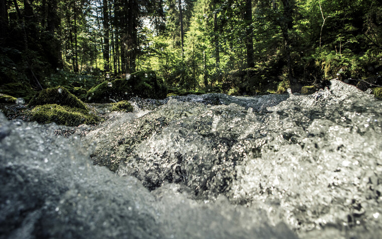 Bergbach im Wandergebiet Kleinwalsertal | © Kleinwalsertal Tourismus eGen | Fotograf: Oliver Farys