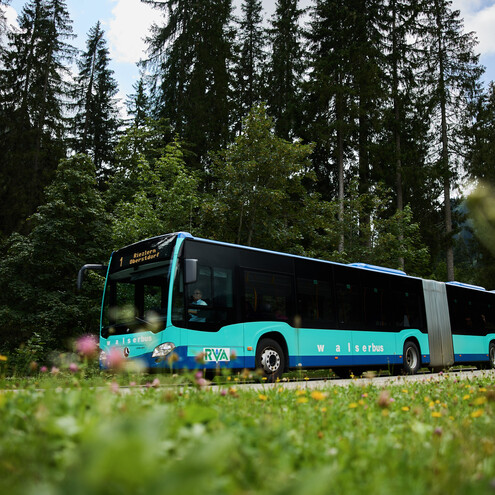 Walserbus | © Kleinwalsertal Tourismus | Fotograf: Oliver Farys Walserbus | © Kleinwalsertal Tourismus | Fotograf: Oliver Farys