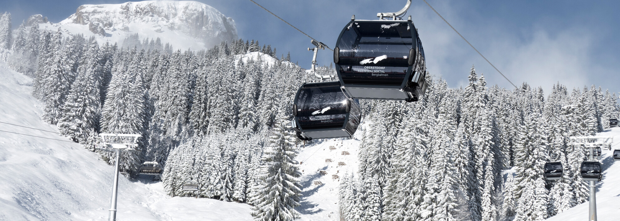 Skigebiet Ifen | © Oberstdorf Kleinwalsertal Bergbahnen Bergbahn im Skigebiet Ifen | © Oberstdorf Kleinwalsertal Bergbahnen