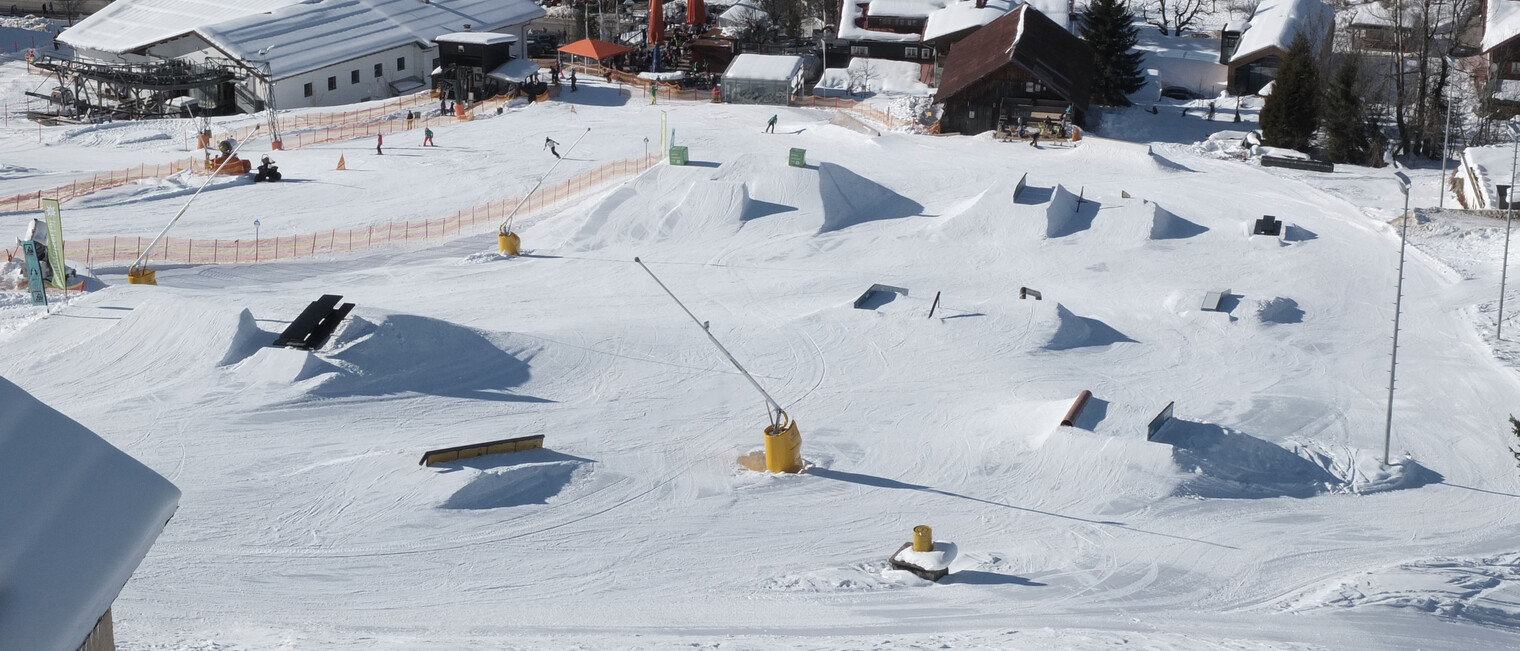 Crystal Ground Snowpark | © Kleinwalsertal Tourismus eGen Crystal Ground Snowpark im Kleinwalsertal | © Kleinwalsertal Tourismus eGen