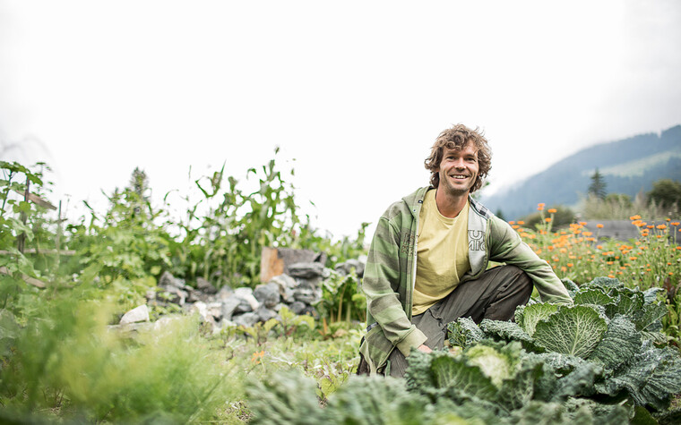 Walser Permakulturist Andi Haller | ©  Vorarlberg Travel