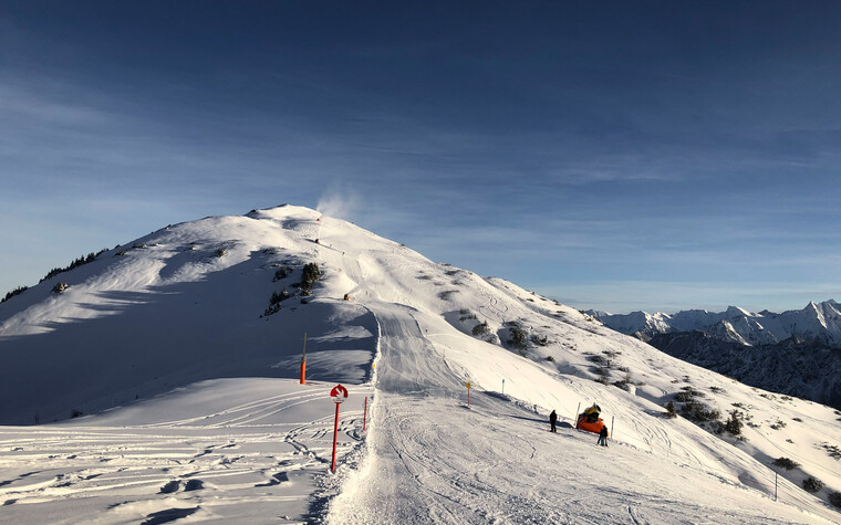 Skipiste Kanzelwand | © Kleinwalsertal Tourismus eGen | Fotograf: Louisa Hieke