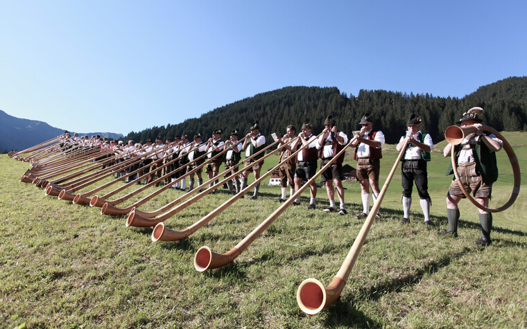 Alphornfestival im Kleinwalsertal | © Kleinwalsertal Tourismus eGen | Fotograf: Frank Drechsel