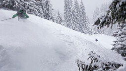 Feinster Powder beim VAUDE Skitourencamp | © Bergwelt Oberstaufen | Fotograf: Moritz Sonntag Feinster Powder beim VAUDE Skitourencamp | © Bergwelt Oberstaufen | Fotograf: Moritz Sonntag